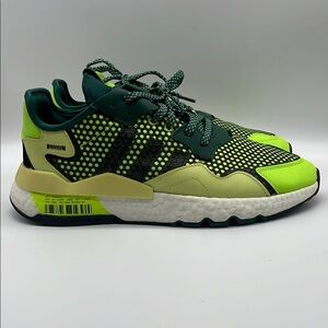 Adidas Boost x 3M Men’s Night Jogger Sneaker Green size 12 EF5406